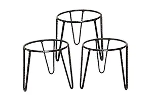 CreativeBuzz Matka Pot/Flower Pot/Small Plant Pot Stand for Home and Office - (Set of 3 (7