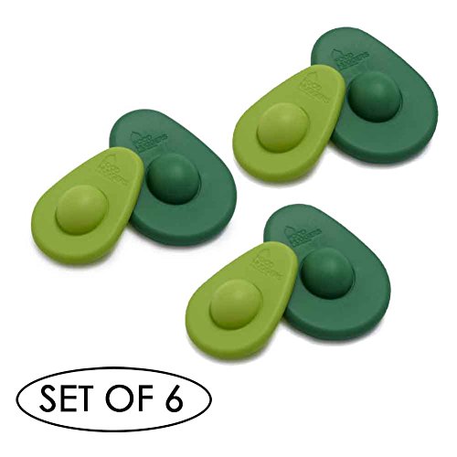 Food Huggers Reusable Avocado Covers, Set of 6, Green by IPPINKA