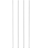QUARKZMAN 10pz Asta Tonda Acrilico 3/16" X 12" Bastoncini Plastica Acrilica Trasparente Bastoncini Striscia Per Fai Da Te Illuminazione Giardinaggio Decorazioni - 5mm X 300mm - 6