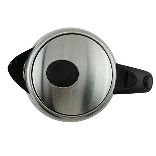 Hochwertiger Edelstahl Design Wasserkocher Teekocher Kabellos 1,7L 2200W LED Neu … (Edelstahl) - 3