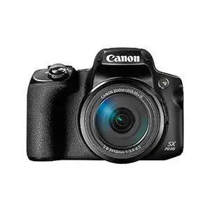 Canon Powershot SX70 20.3MP Digital Camera 65x Optical Zoom Lens 4K Video 3-inch LCD Tilt Screen (Black)