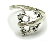 Sterling silber ring gecko salamander 925 Empress jewellery Größe 46 - 69