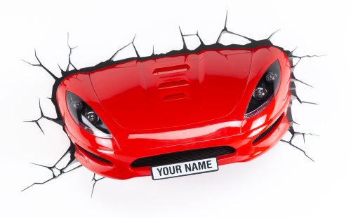 Price comparison product image 3D Light FX Plastic Sports Car Light - Red