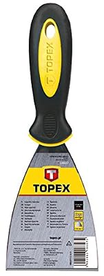 Topex 18b607 - Spatule de peintre Inox, manche bi-materia, 75 mm)