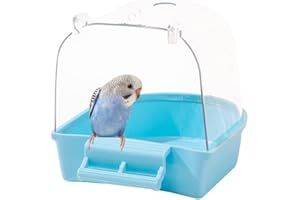 JVHLOV Bird Bath for Cage, Bird Bath Bathtub, Bird Cage Accessories Parrot Bathing Tub, for Small Birds, Canary, Budgies,Parrot