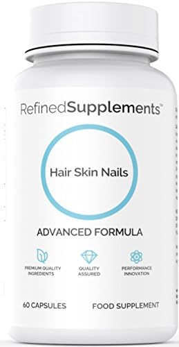 Hair, Skin &amp; Nails Vitamins For Men &amp; Women Pack Of 60 Capsules – Unique Collagen, Silica and MSM Formula with High Levels of Vitamin C – No fillers or Artificial Ingredients &amp; Sugar Free