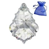 Asfour cristal colgante de 76 mm barroco (+ 0,1 mm) - Original Asfour con sello - faceta Reino - Arco Iris cristal - 30% de plomo plomo Cristal