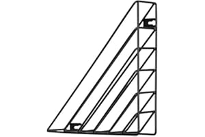 FülleMore Bücherregal Regal Wandregal 23x23x5cm,Magazinhalter Metall Zeitungshalter hängendes Büroregal Zimmer Flur Ablagekorb Organizer für Datei Briefe Geldbörsen Badaccessoires (Schwarz)