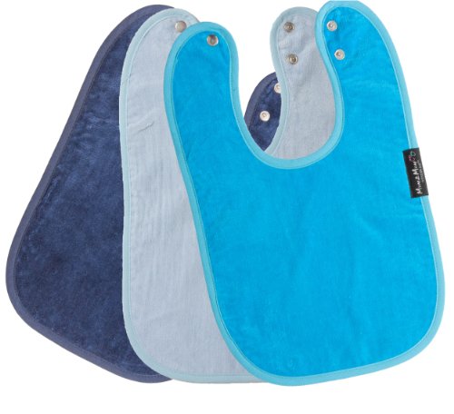 Mum2Mum Standard Wonder Bib Multipack in Navy/Baby Blue/Teal