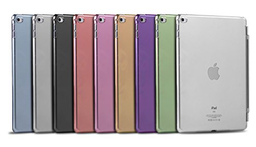 iPad Mini 1 / 2 / 3 Hülle Smart-Cover Schutzfülle inklusive Schutzfolie und Touchpen Cover Case farbige Rückseite iPad Mini 1 2 3 Stand mit Sleep Funktion Etui Hülle Tasche Holder Schwarz - 8