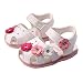 Voberry®1 Pair Cute Toddler New Flowers Girls Sandals Lighted Soft-Soled Princess Baby Shoes (4.5, White)
