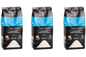 RISERVA DEL MARE Sale Marino Integrale Artigianale di Trapani – Sicilia – Presidio Slow Food – Macina Fine, Naturale e Non Raffinato (3 x 1 kg)