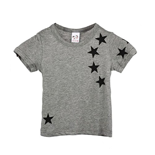 For 1-6 years old boys,Clode® Summer Children Boy Kids Camera Short Sleeve Tops T Shirt Tees Clothes (130cm(6-7Y))