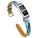 Produktbild Happysdh Armband für Fitbit Charge2, Smartwatch Zubehör Diamanten Deluxe Leder Ersatzarmband Armbänder Smartwatch für Fraue