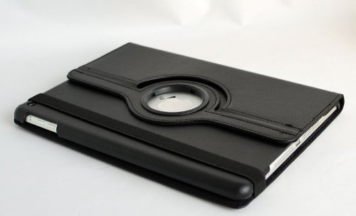 inShang Hülle für Apple iPad air ipad 5 ipad air1 ipad air (2013-2014 released), Edles PU Leder Tasche Hülle Skins Etui Schutzhülle Ständer Smart Case Cover für Tablet iPad air 1, Super Automatische Einschlaf-/Aufwach funktion, 360 Grad rotierende Schutzhülle mit Standfunktion + inShang Logo hochwertigen Stylus Eingabestift Stift - 2