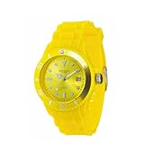 Madison New York Unisex-Armbanduhr Candy Time Analog Silikon gelb U4167-02/2