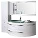 Produktbild Badmöbel Badezimmermöbel Badezimmer 120 cm Waschtisch Schrank Spiegel Set Ambass