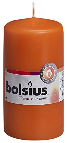 Bolsius 103614390136 Pillar Candle, Paraffin Wax, Mango