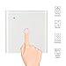 Produktbild Konesky WiFi Smart Touch Switch Kompatibel mit Alexa und Google Home, Wireless Touch Panel Timer Lichtschalter Fernbedienung Smart Phone (Neutralkabel Richiest) weiß