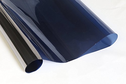 Aingoo Fenster Spiegelfolie Silber Tönungsfolie Sonnenschutz Fensterfolie Spion Folie mit Kleber 90x200cm - 4