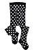 Weri Spezials Baby and Children Tights, Black/White Peas, Size: 2-3 years (92/98)