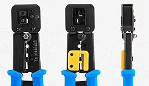 SE RJ45 Crimping Tool for Pass Through Connector RJ11 & RJ45 Plugs Networking Cat6