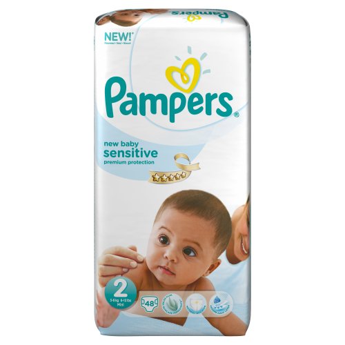 Pampers New Baby Sensitive 2 (Mini) - (Pack of 48)