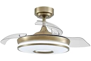 FABRILAMP AKUNADECOR Ventilador Dc Dani S Dorado Led 3 Temperaturas Y Temporizador