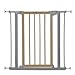 Hauck Deluxe Wood and Metal Pressure Fix Safety Gate - Metallic