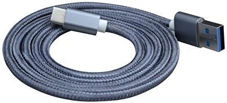 USB Type C Cable 3.3ft USB 3.0 to USB-C Nylon Braided Sync and Charging Cable for Apple New Macbook 12 inch, Nokia N1 Tablet, Oneplus 2, Nexus 6, Nexus 6P, ChromeBook Pixel and Other Devices