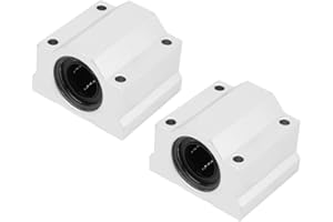 YWBL-WH 2 Roulements linéaires SCS25UU 25 mm, Roulement à Billes pour Mouvement Linéaire Bloc Coulissant pour Imprimante 3D, Machine de Gravure CNC