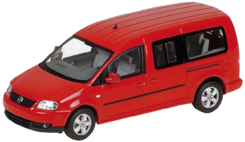 Preisvergleich Produktbild Minichamps 400057000 - Volkswagen Caddy Maxi Shuttle, Maßstab: 1:43, rot