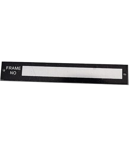 Custom Engraved VIN/Serial Number Tag Plate - 4"x1.25" Aluminum, DOT Compliant For Trailers & Trucks