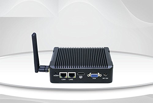 . J1900 Mini PC Fanless PC Nano PC with 4G RAM 64G SSD Dual Nic Support Linux/windows Dual Lan usb3.0 VGA HDMI Serial Port