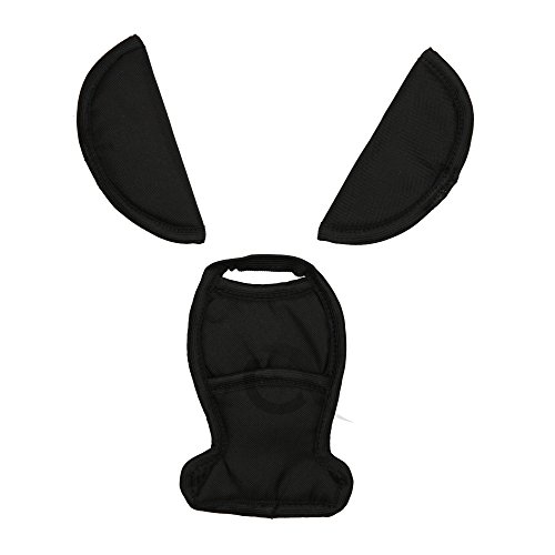 BELTS PADS SHOULDER STRAP and CROTCH COVER universal fits most car seat & maxi cosi (black)