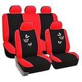 Kopfstützenöffnungen mit Klettverschluss; Die Rückseite der Vordersitze werden vollständig verdeckt; Mit dreifach teilbarer Rücksitzlehne