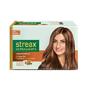Streax Ultralights Highlighting Kit, Highlights, 60g - Soft Golden Blonde (Pack of 1)