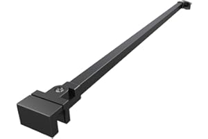 Swiss Aqua Technologies - Walk-in Braccio di Montaggio per parete doccia 120 cm, Nero (ZAV3C) - ZAV3C