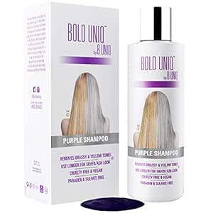 Der Sieger 2019 Silbershampoo Anti Gelbstich Purple Shampoo Fur Blonde Blondierte Gestrahnte Und Graue Haar No Yellow Von B Uniq Fur Silber