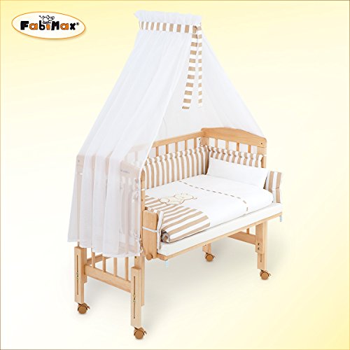 Preisvergleich Produktbild FabiMax Beistellbett PRO mit Vollausstattung Betty beige, Matratze COMFORT