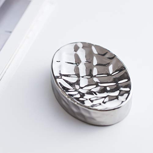 Preisvergleich Produktbild Amgend Europäische Keramik Badezimmer Set Silber Überzogene Wäsche Set Badezimmer Liefert Ornamente Waschbecher Pinsel Zahn Tasse Badezimmer Set, Überzogene Geschirr