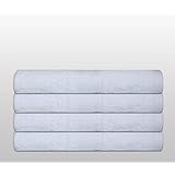 Toalla - Serie clásica de felpa - calidad 500 g / m² - todos los tamaños y colores - 100% algodón - 4 variantes Set - Juego de 4 toallas de baño (70 x 140 cm) - blanco