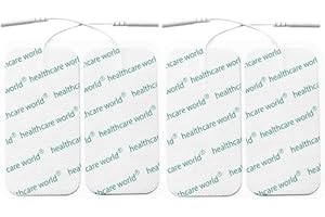 BABYTENS 4 x TENS PADS LABOUR MATERNITY, BACK, NECK, SHOULDER PAIN PADS FOR TENS MACHINE PAIN RELIEF (1 X PACK) LARGE 100 X 50 10 X 5 replacements ELLE, Femme. Lady, Boots, Babi, Obi, Lloyds and Neurotrac