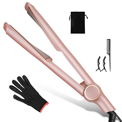 Culwad Glätteisen Haarglätter und Lockenstab 2 in 1 Keramik Glätten & Locken mit Temperaturregelung 160-230 ? Heiztechnologie für alle Haartypen, Dual-Spannung