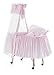 Italbaby Marina Romantica Small Cradle, Pink/Natural