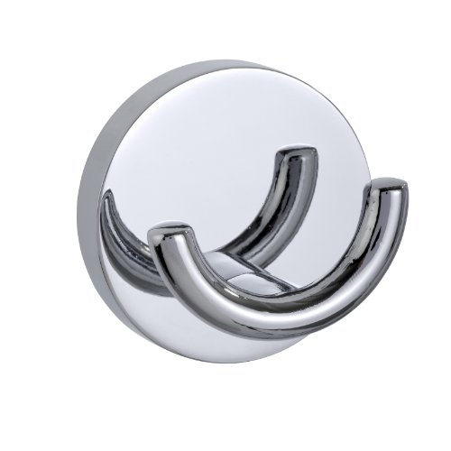 WENKO 20497100 Power-Loc Wandhaken Borello - Befestigen ohne bohren, Zinkdruckguss, 5.2 x 3.3 x 5.2 cm, Glänzend