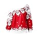 Produktbild Luckycat Damen Weihnachten Pullover Off Shoulder Langarmshirt Santa Claus und Schnee Druck Sweatshirt