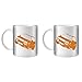 Produktbild STUFF4 Tee/Kaffee Becher 350ml/2 Pack Orange/RS2 Avant/Weißkeramik/ST10
