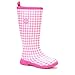 Produktbild Muck Boots Breezy Damen Regenschuhe, hoch, Gingham-Muster, Größe 45, Rosa