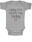 Happy 1st Father's Day Daddy Father's Day Gift For New Dad Babygrow Vest Baby Onesie